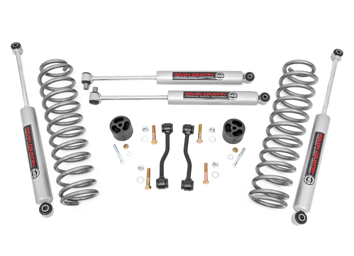 Jeep Gladiator Suspension Lift Kit - Front + Rear - Rough Country - 2.5 Inch Leveling, Linear Coil Rate Springs - '24-'25